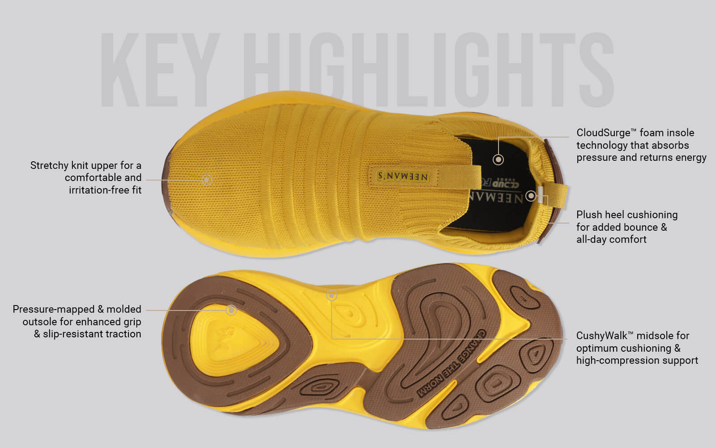 Begin Walk Breeze For Women : Yellow