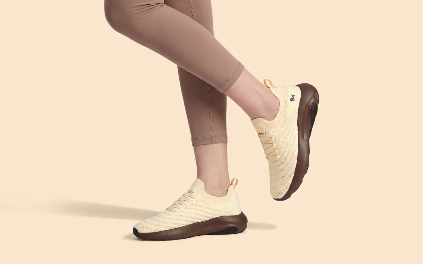 Begin Walk Glide For Women : Ivory Brown