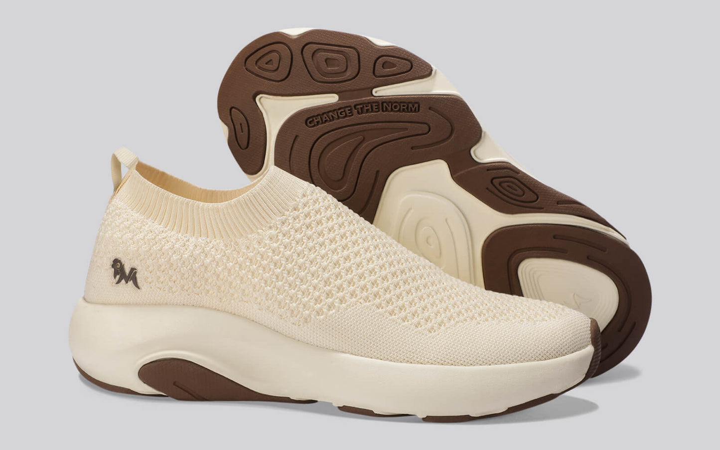 Begin Walk Soothe Slip Ons for Men : Ivory