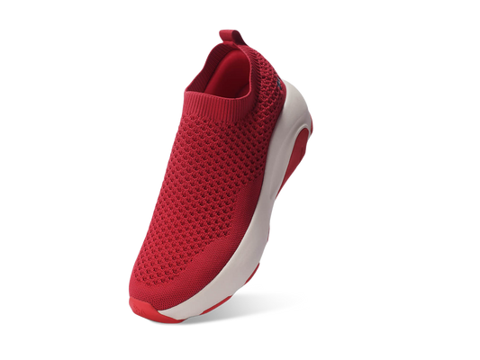 Begin Walk Soothe Slip Ons for Women : Red
