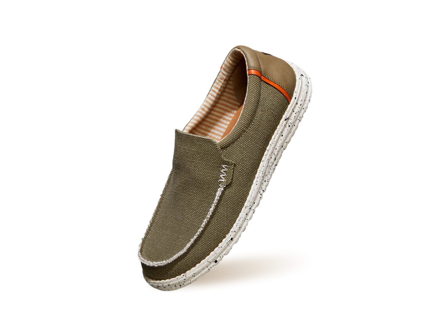 The Wanderers Slip Ons : Olive