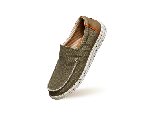 The Wanderers Slip Ons : Olive
