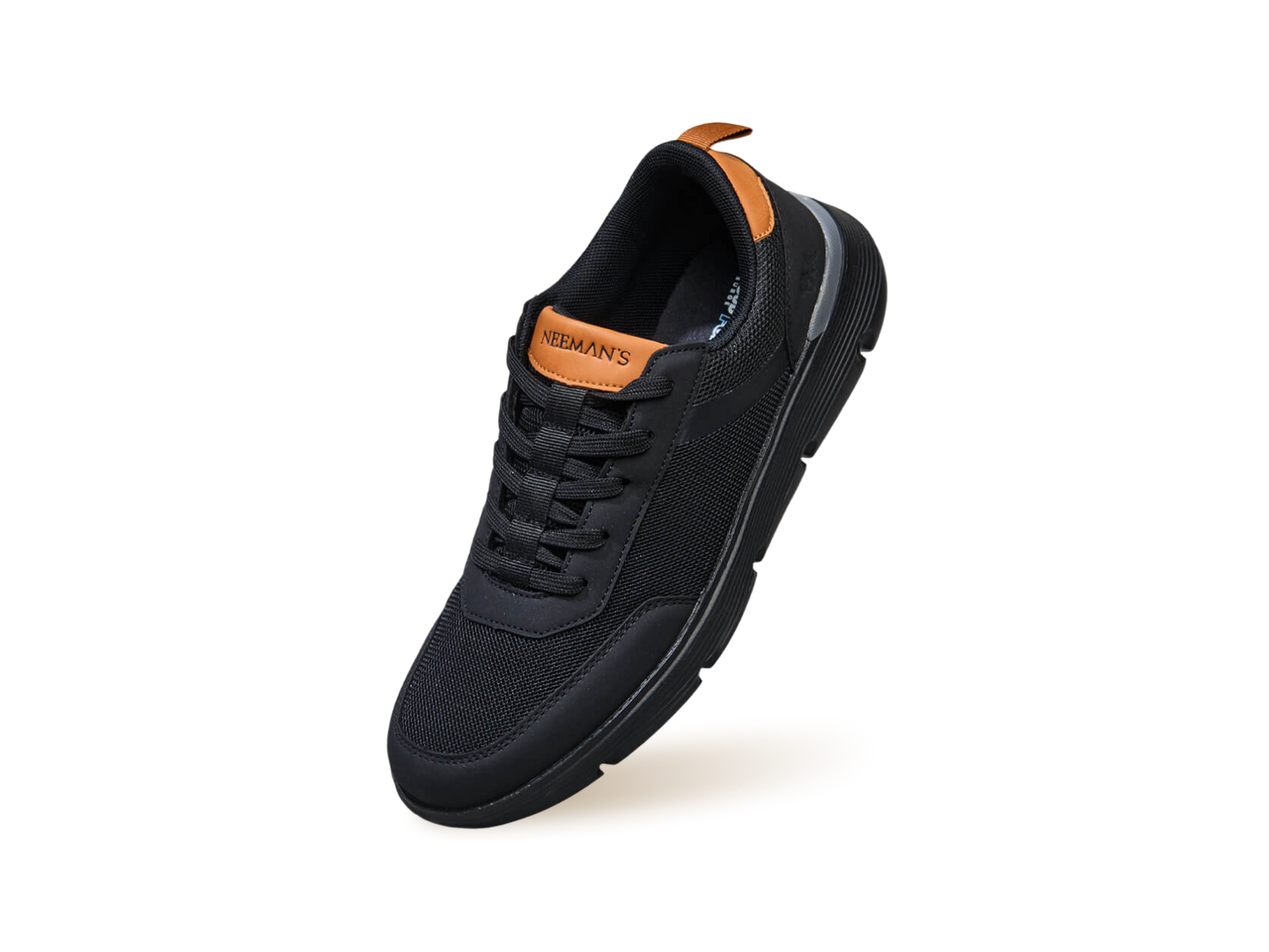 Melange Dress Sneakers : Black