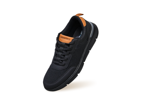 Melange Dress Sneakers : Black