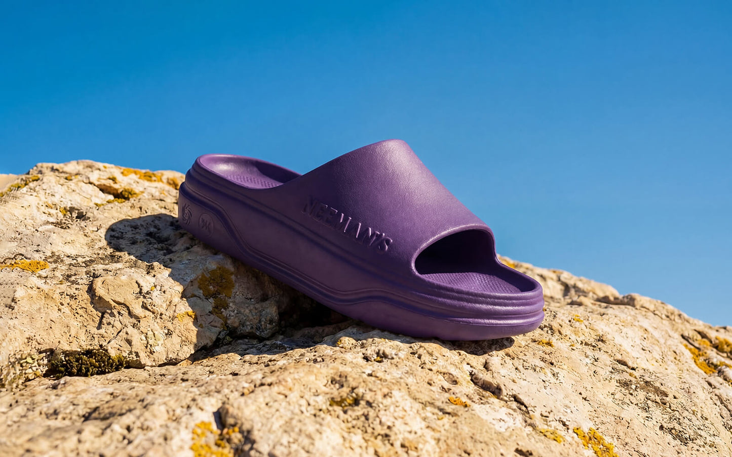 Cushers Slides For Men : Pansy Purple