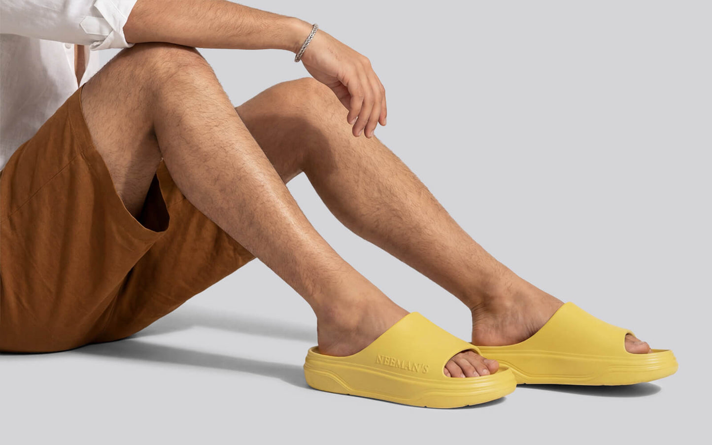 Cushers Slides For Men : Yellow