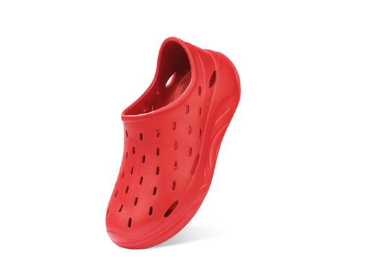 Cushers Rainscape Clogs For Men : Red