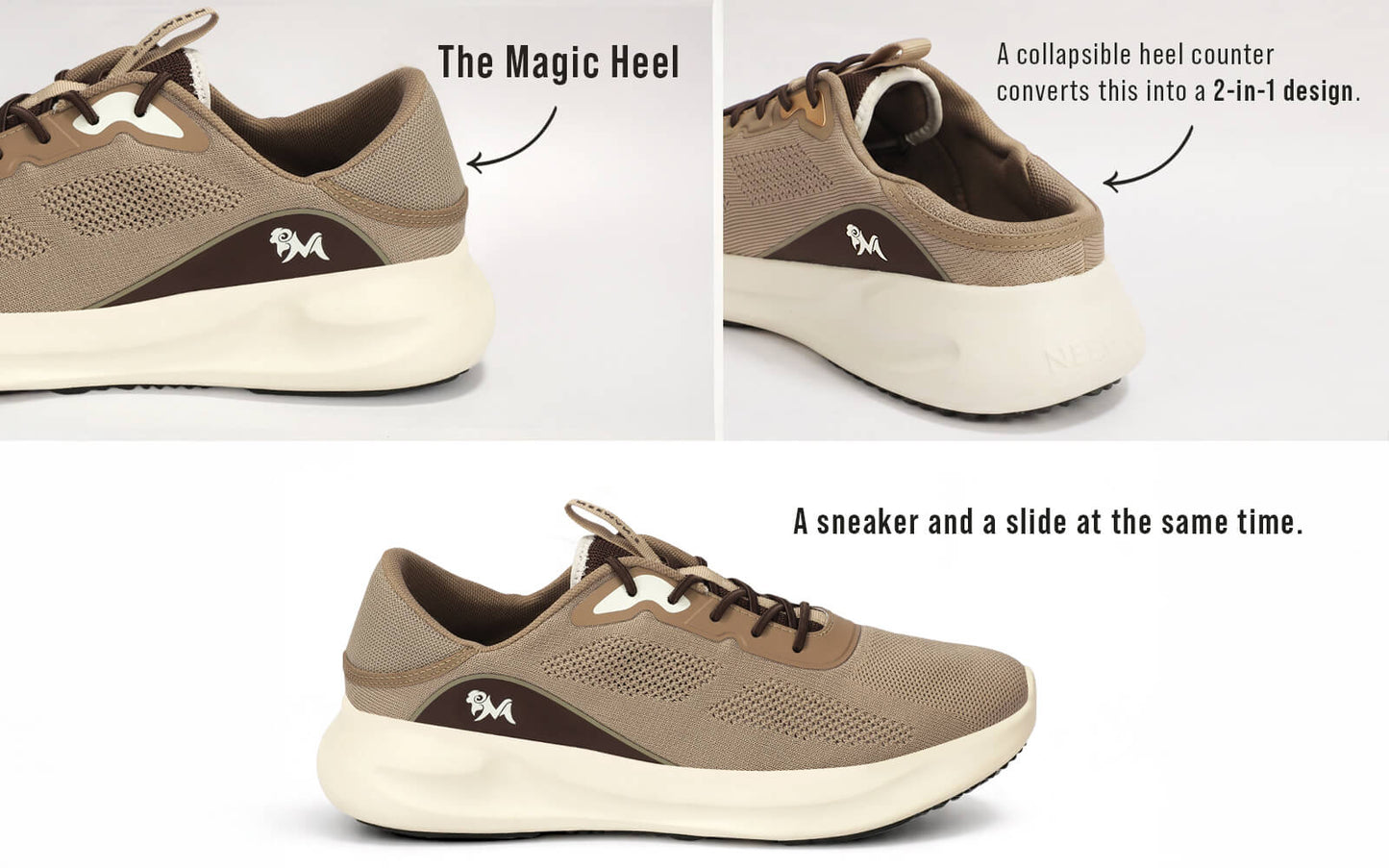 DuoForm Sneakers for Men : Ecru