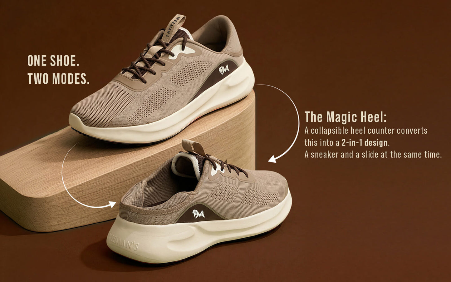 DuoForm Sneakers for Men : Ecru