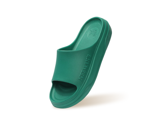 Cushers Slides For Women : Pepper Green