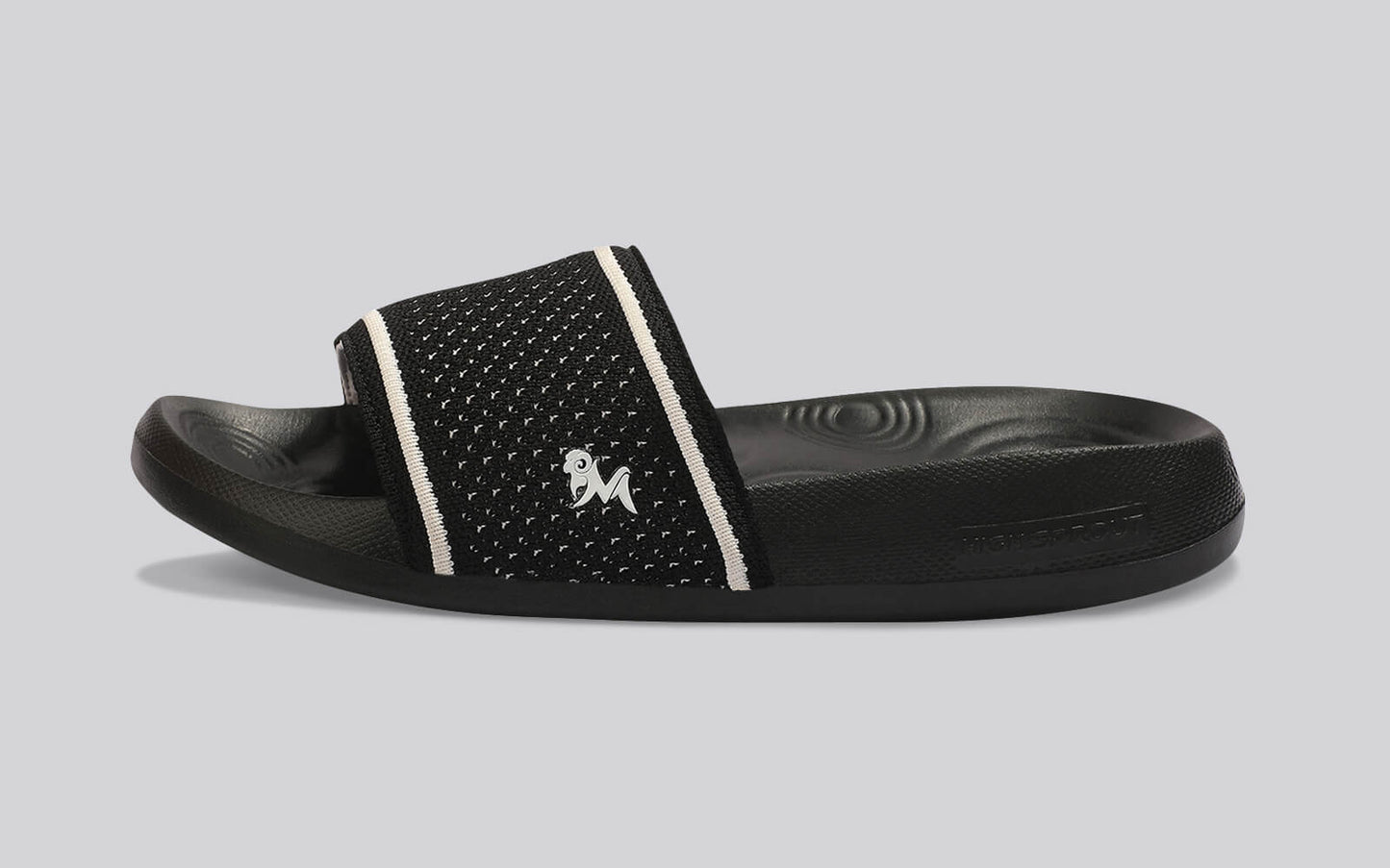 High Sprout Knitro Slides For Men : Black