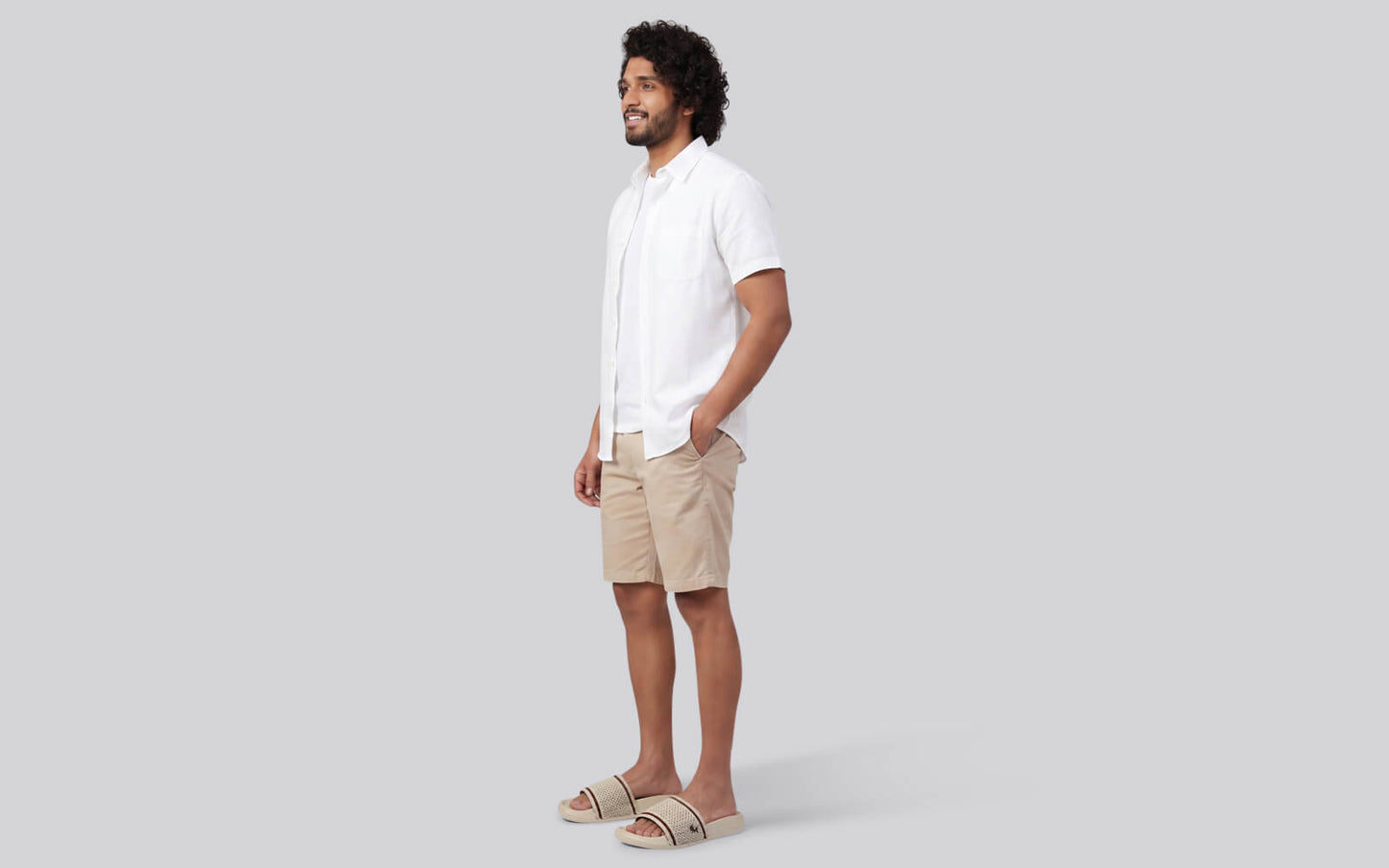 High Sprout Knitro Slides For Men : Ivory