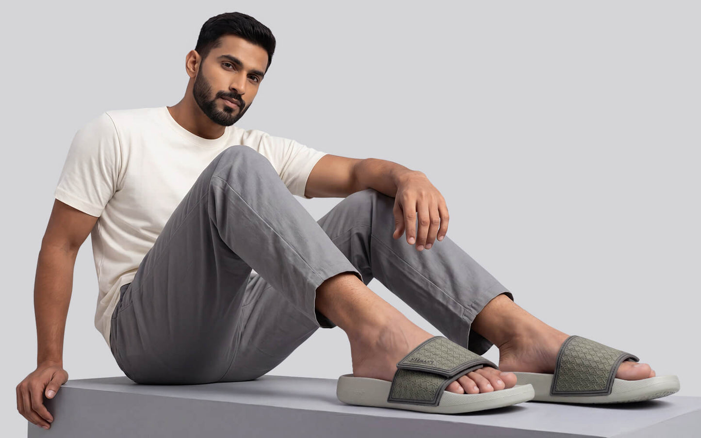 High Sprout Sensa Slides For Men : Grey
