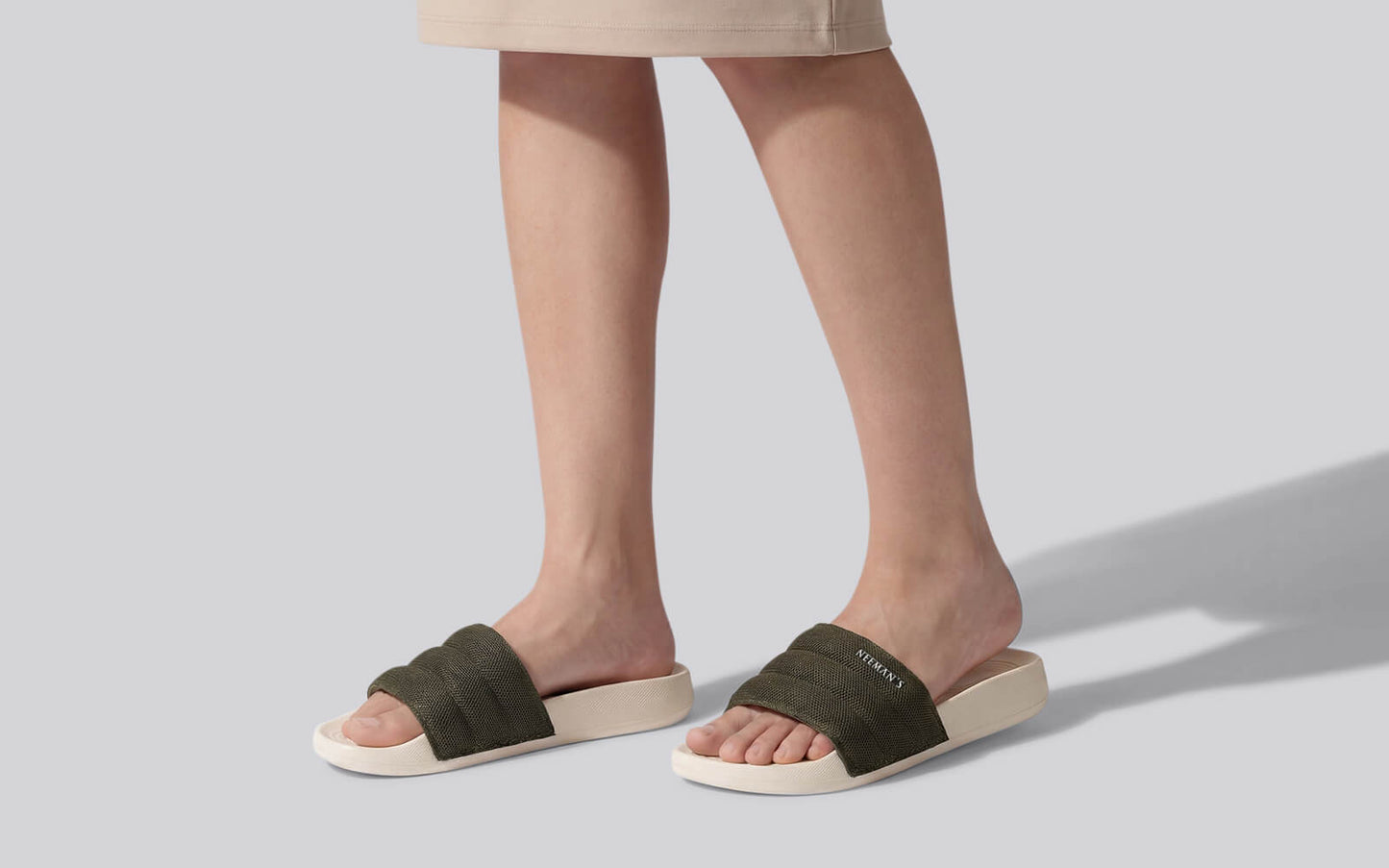 High Sprout Soother Slides For Women : Olive