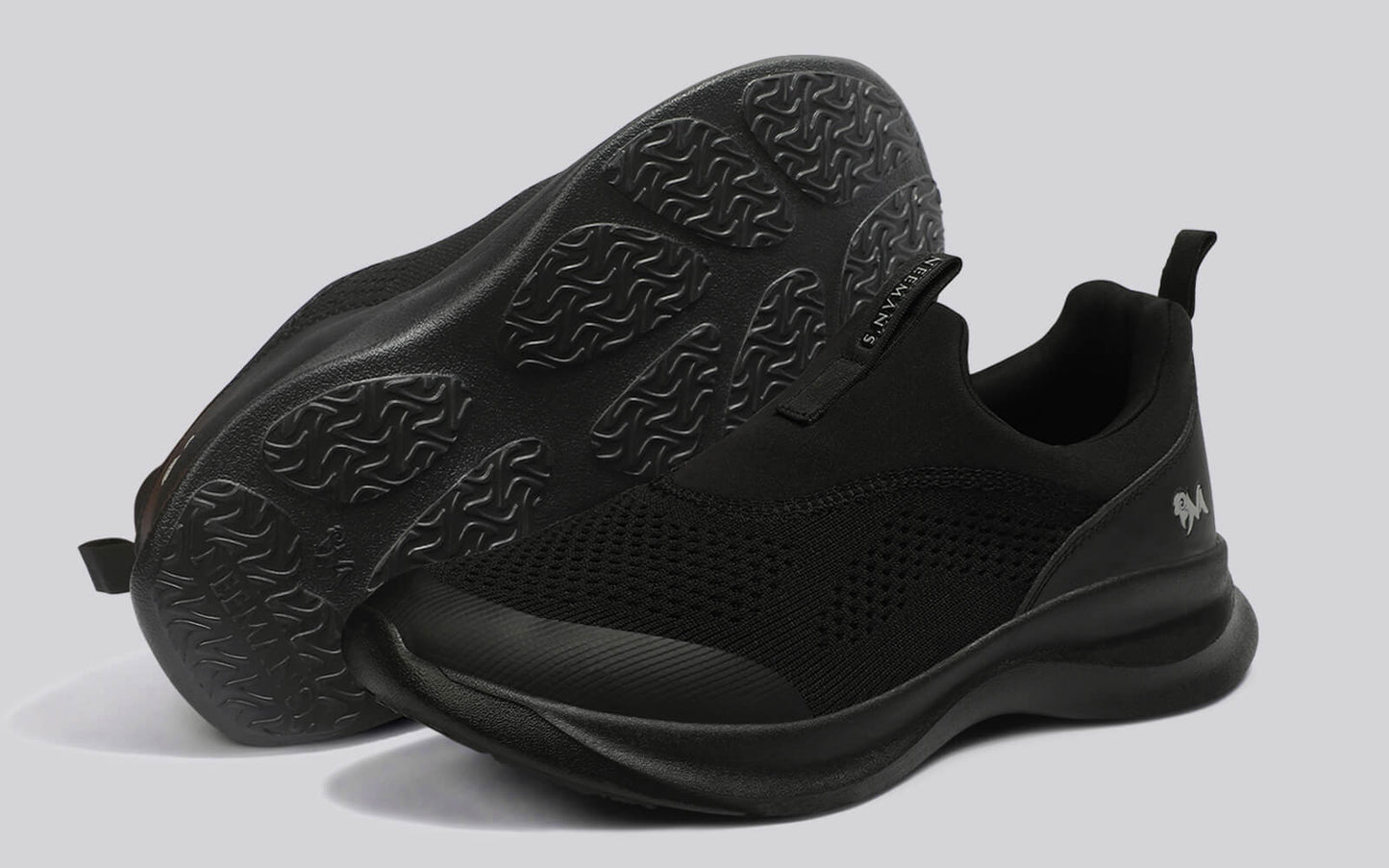 Mono Curve Slip Ons for Men : Black