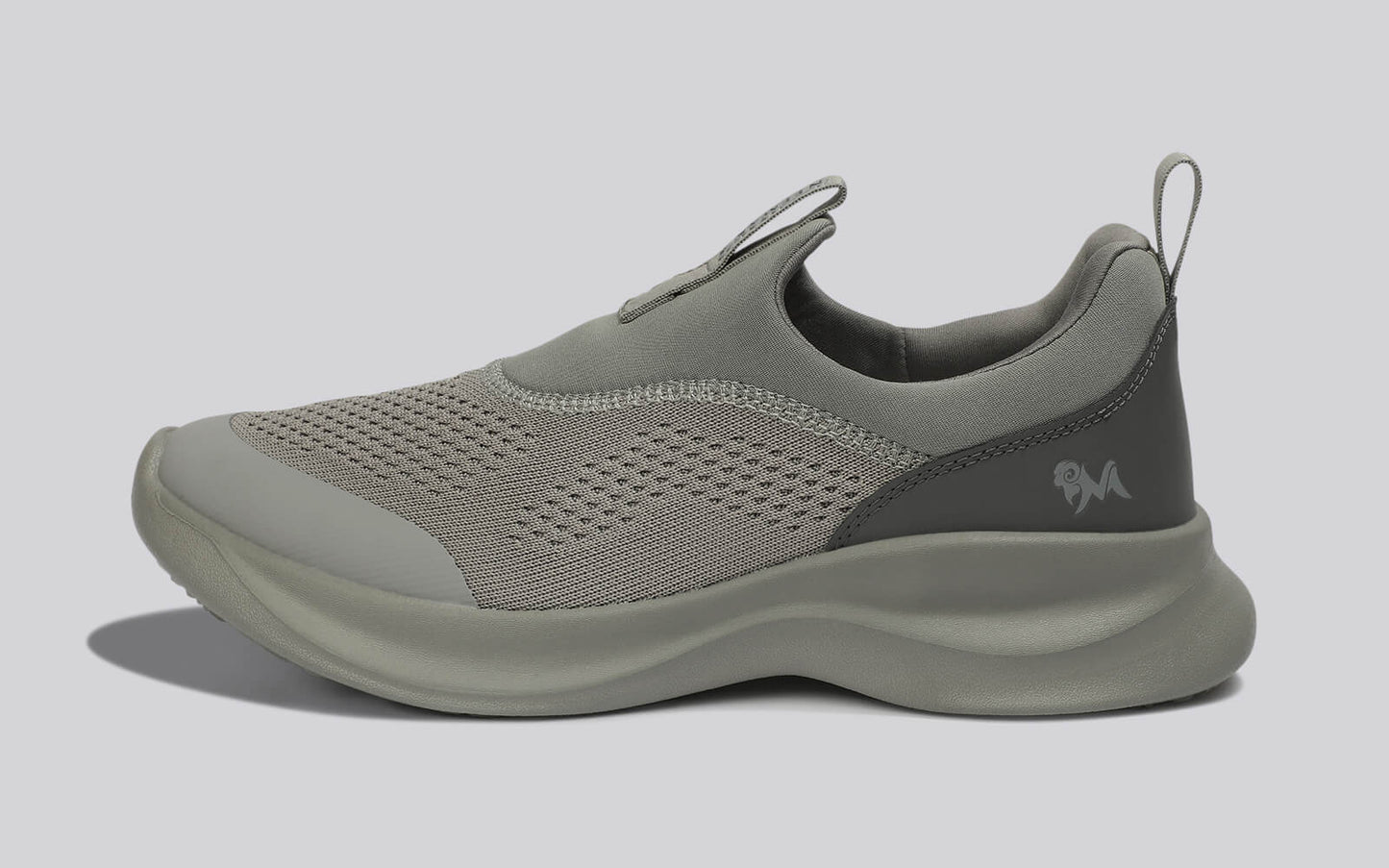 Mono Curve Slip Ons for Men : Grey