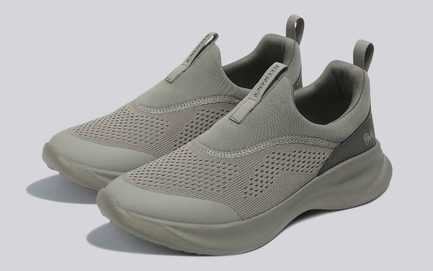 Mono Curve Slip Ons for Men : Grey