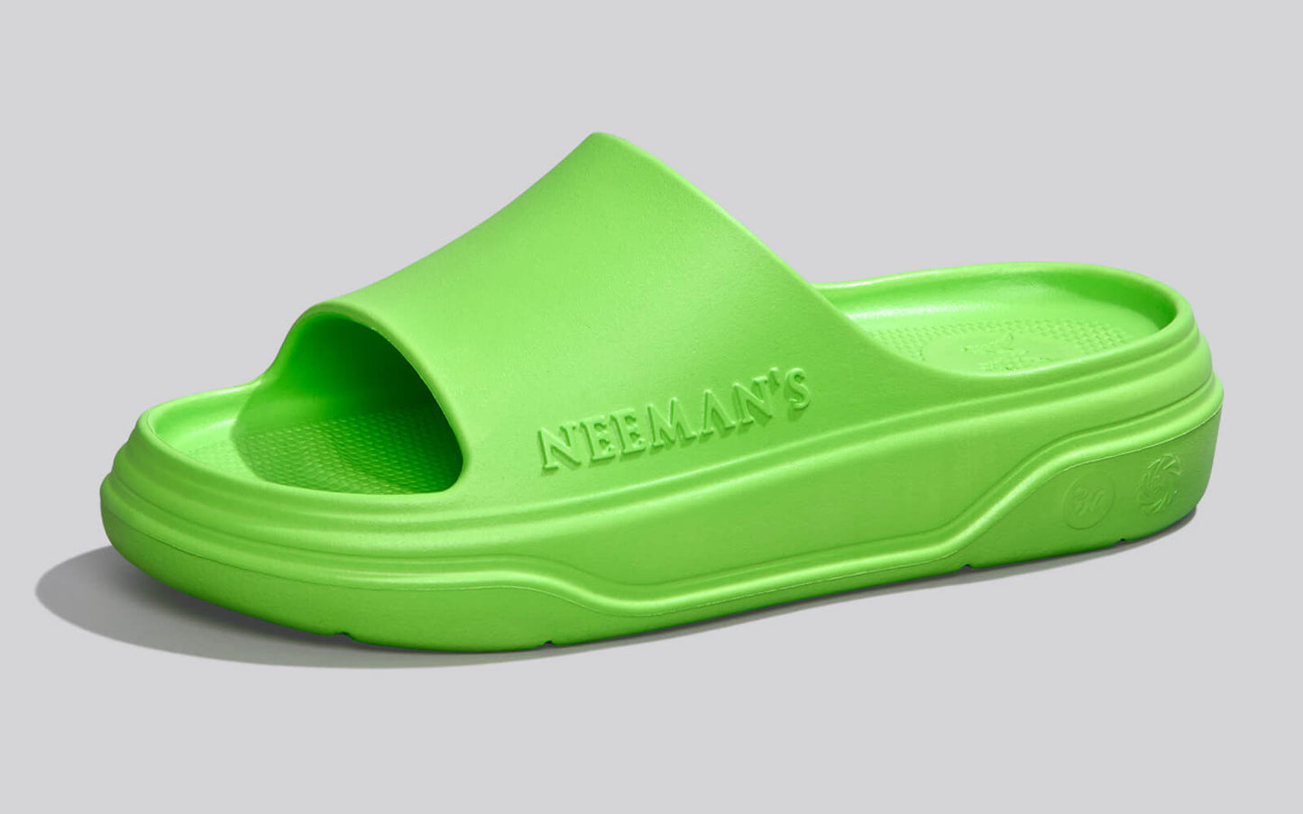 Cushers Slides For Women : Neon Green