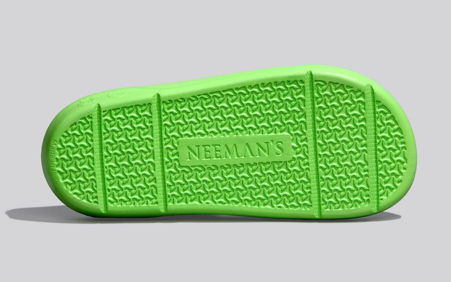 Cushers Slides For Men : Neon Green