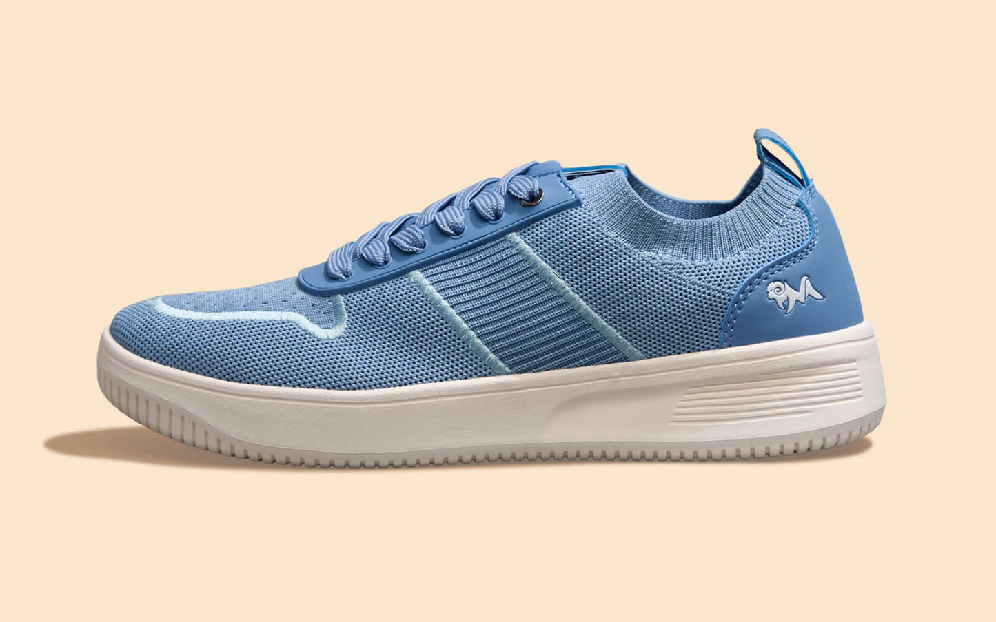 Embroidered Sneakers For Women : Blue