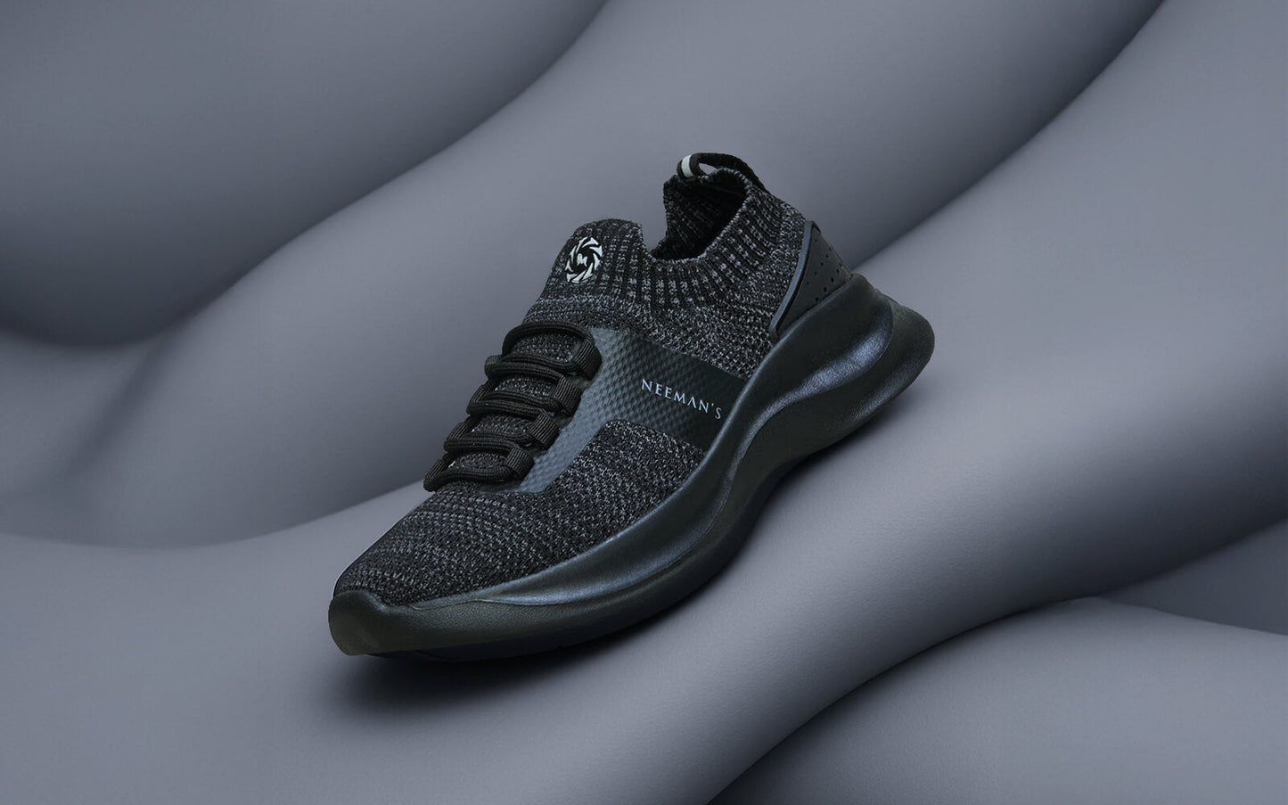 Fuse Knit Sneakers : Black