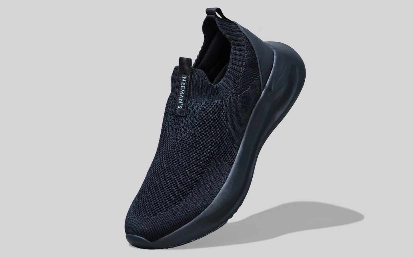 Flex Rib Slip Ons : Black