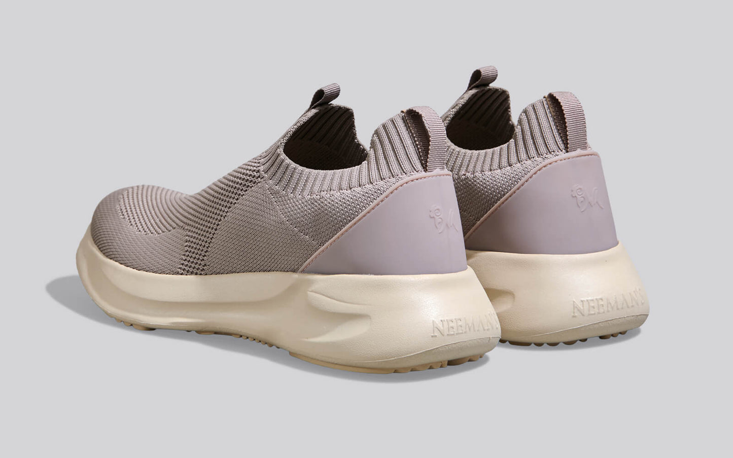 Flex Rib Slip Ons : Taupe