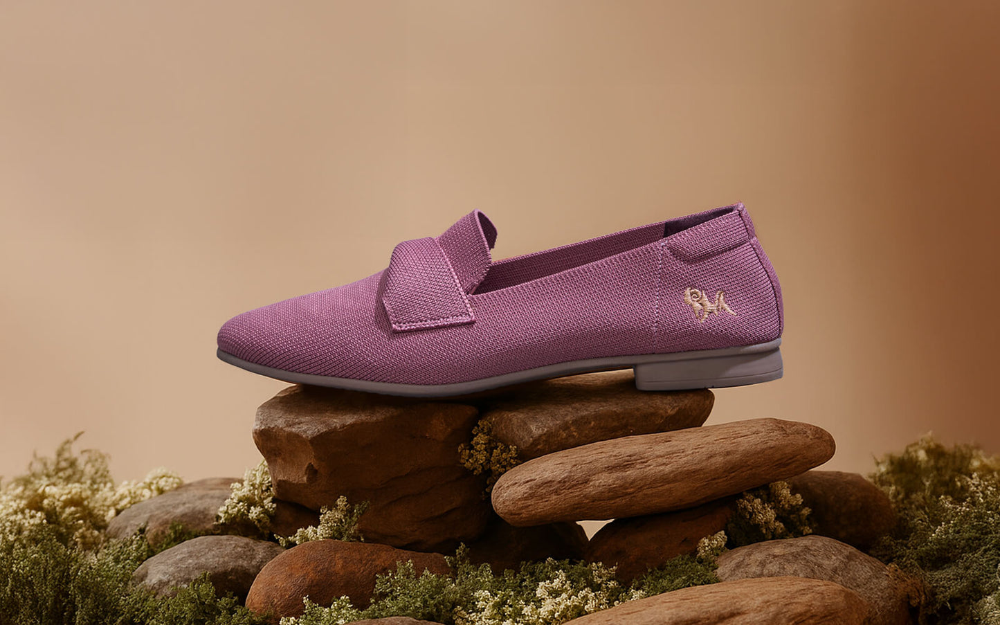 Knit Grace Loafers For Women : Rose