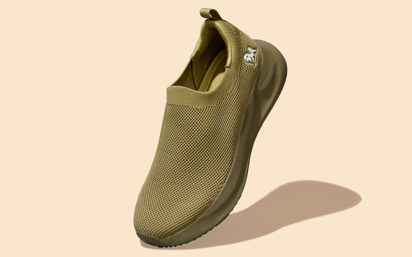 ReLive Knit Slip Ons Renew : Olive