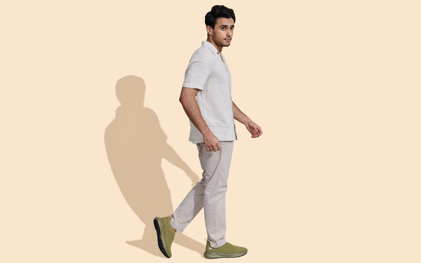 ReLive Knit Slip Ons Renew : Olive