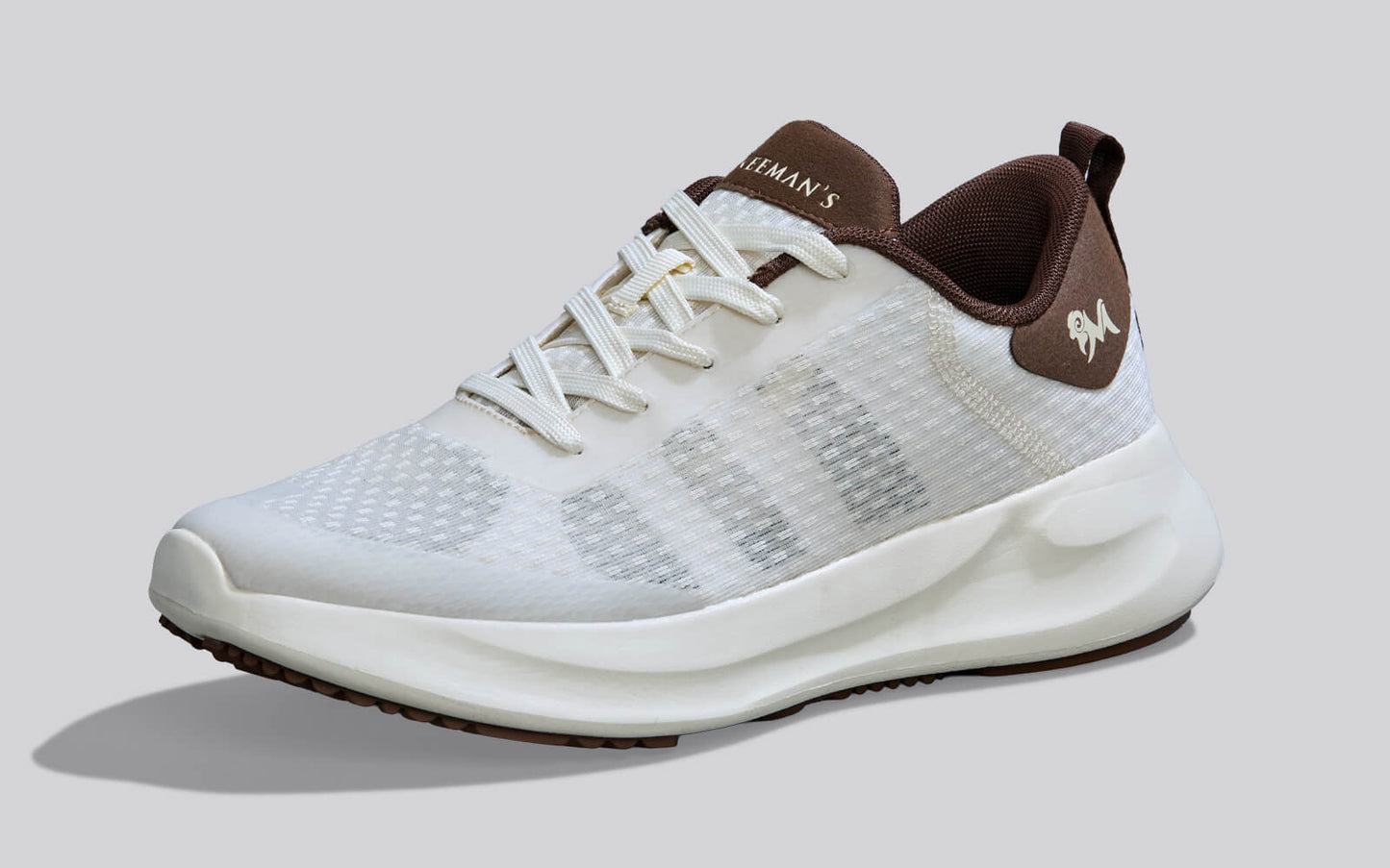 Swift Knit Sneakers For Men : Ivory Brown