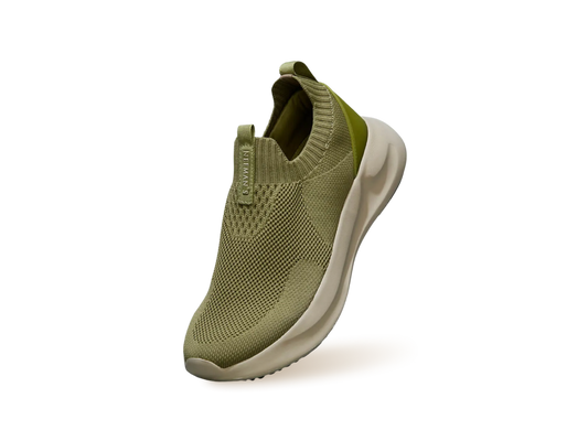 Flex Rib Slip Ons : Olive
