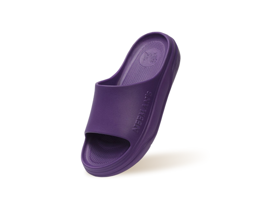 Cushers Slides For Men : Pansy Purple