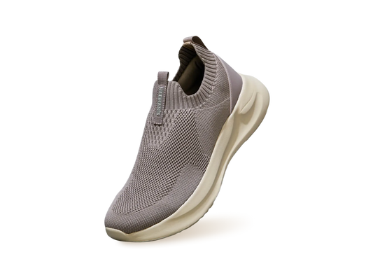 Flex Rib Slip Ons : Taupe
